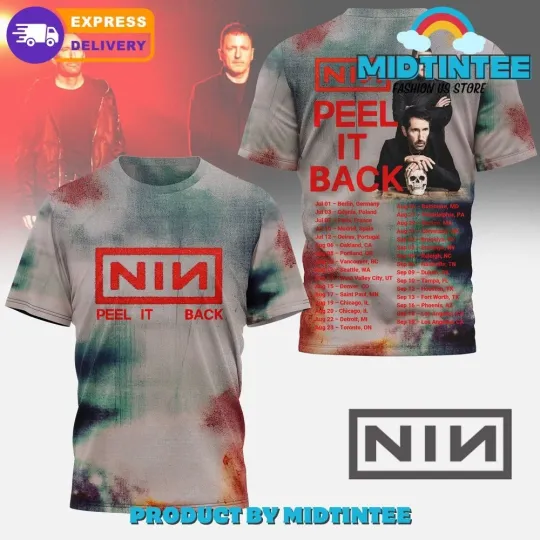 Discover Nine Inch Nails Peel It Back World Tour 2025 3D T-shirt
