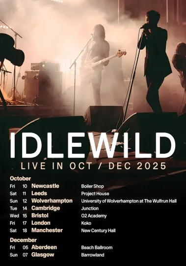 Discover IDLEWILD Live 2025 October – December UK Tour Poster - Wall Decor