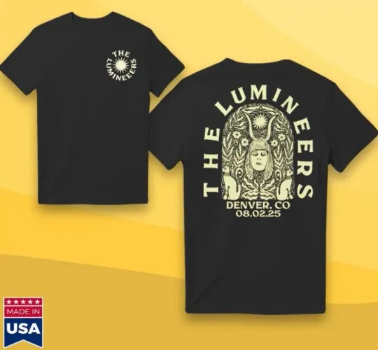 Discover The Lumineers Live In Denver, CO August 2 2025 Tour T-Shirt
