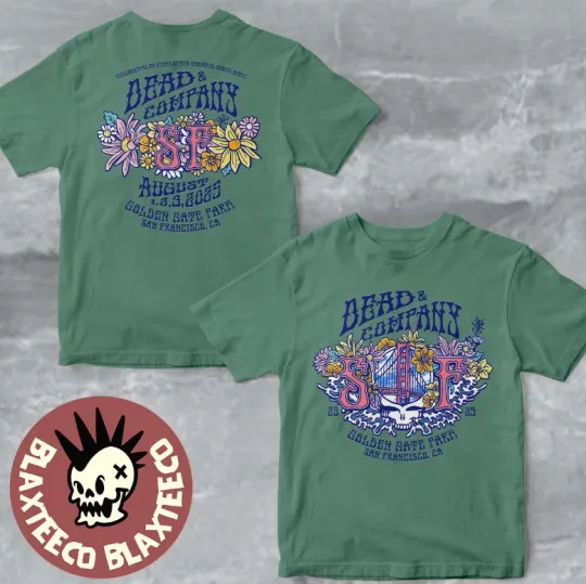 Discover Dead N Company 60 Years Of The Grateful De*ad 2025 August 1 2 3 T-Shirt