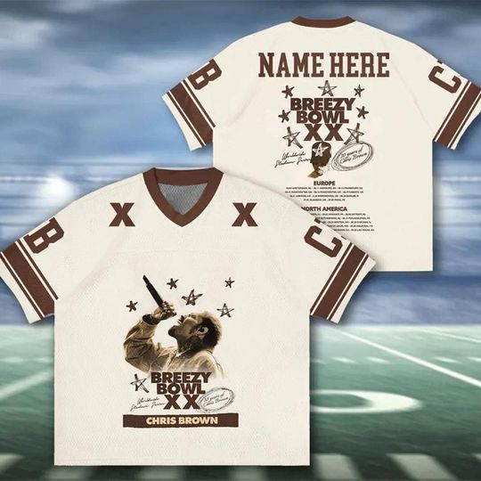 Discover Personalized Chris Brown Tour 2025 Jersey Me