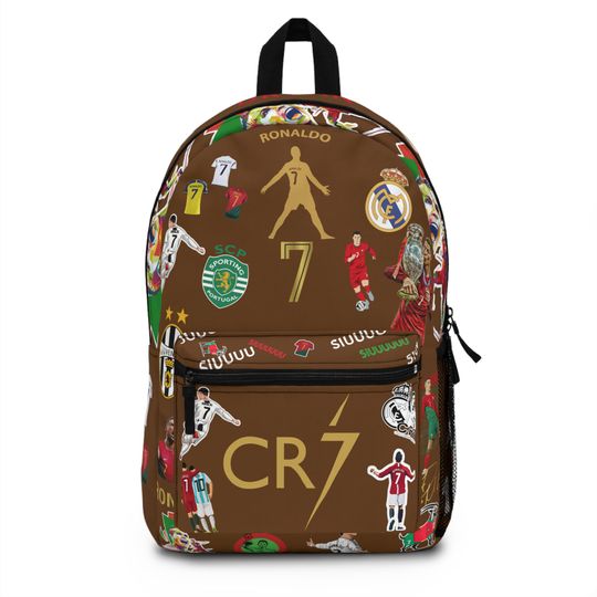 Discover Ronaldo Backpack - School Backpack - Soccer Fan Gift - Sports Backpack
