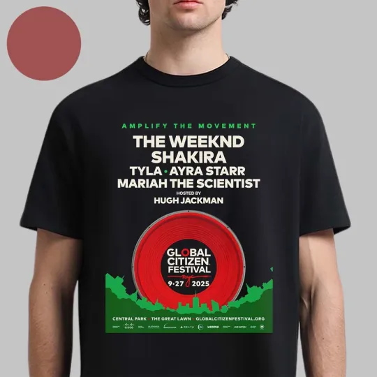 Discover Global Citizen Festiva 2025 Poster Lineup On September 27 2025 T-Shirt