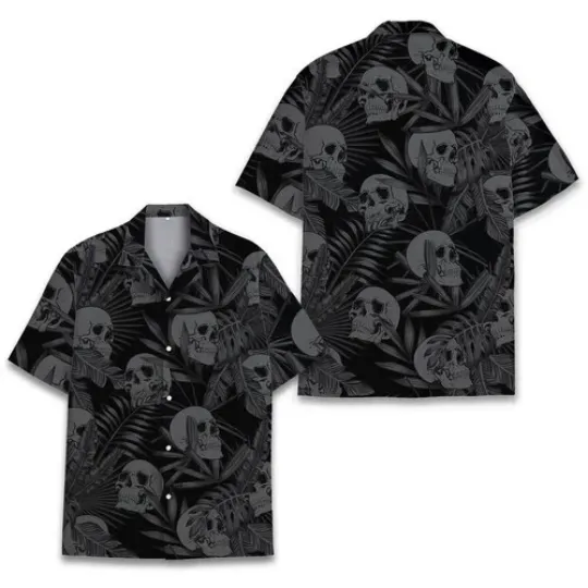 Discover Skull Hawaiian Shirt, Button Down