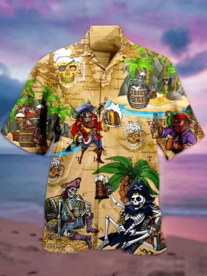 Discover Pirates Of The Summer  Cartoon  Hawaiian Shirt 2025