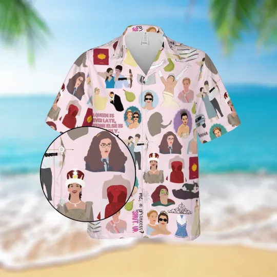 Discover Disneyyy Princess Diaries Hawaiian Shirt unisex adults S-5XL