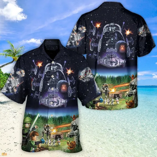 Discover Disneyyy Starr Warss Summer Starwars Lego It’s A Trap Aloha Hawaiian Shirt