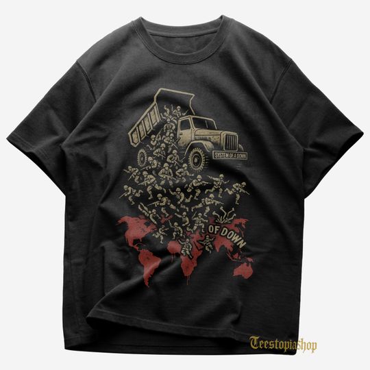 Discover SYSTEM OF DOWN T-Shirt - Metal Music Tee - Lonely Day - Toxicity - Rock Band Shirt