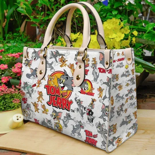 Discover Tom and Jerry Leather Handbag, Tom and Jerry Women Leather Bag Gift
