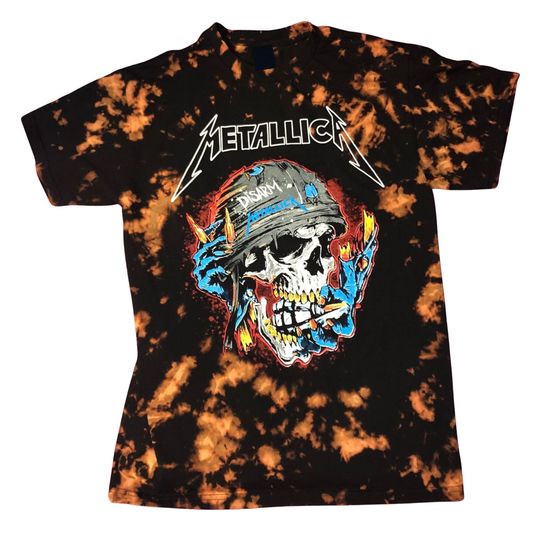 Discover Custom Metallica Disarm Short Sleeve Reverse Tie-Dye T-Shirt - Officially Licensed - Adult Sizes