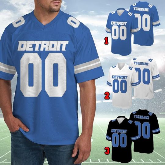 Discover Personalized Football Detroit Team Est 1929 Jersey, Detroit Football Team Custom Jersey