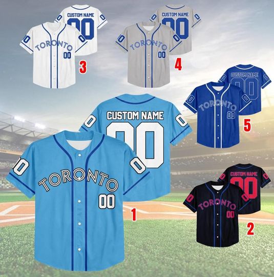 Discover Customized Toronto Baseball Team Baseball Jersey, Personalized Name And Number Jersey