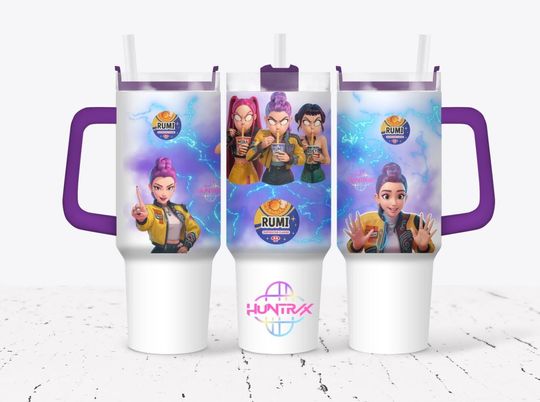 Discover Kpop demon hunters inspired 40 oz tumbler-rum