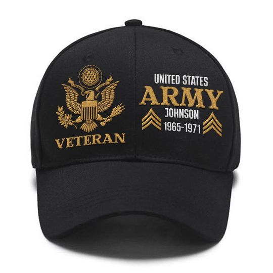 Discover Customized Veterant Proudly Embroidered Baseball Cap