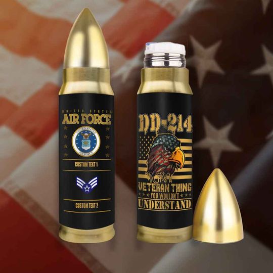 Discover Customized U.S.Air Force Veteran Quotes Bullet Tumbler