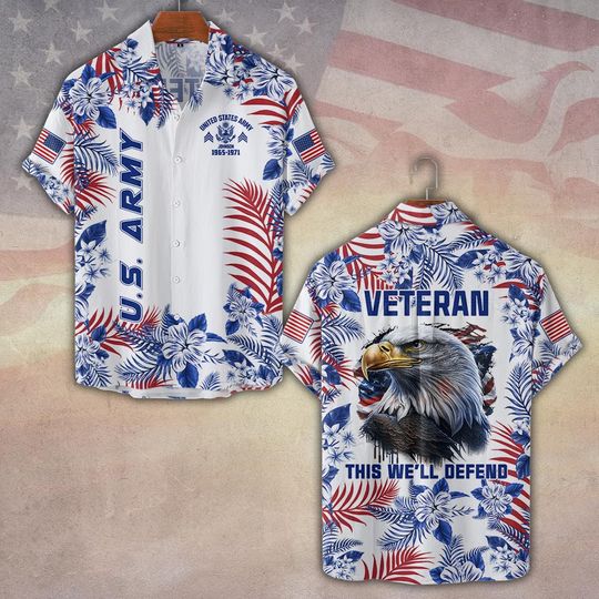 Discover Customized US Veteran Hawaiian Pattern