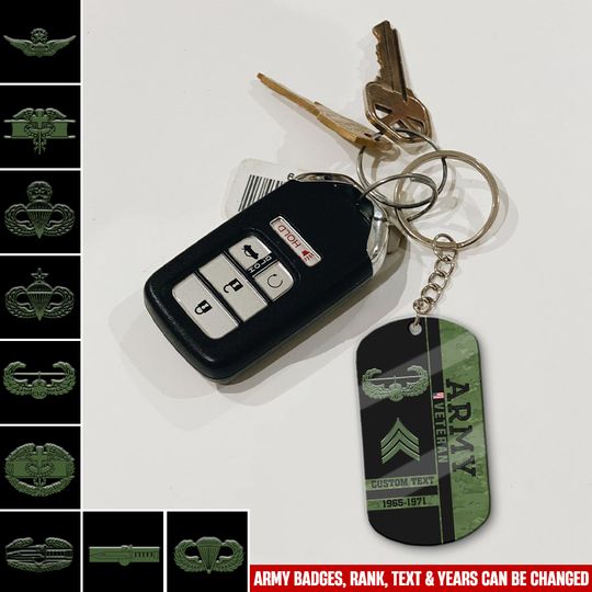 Discover Customized US Army Badges Veteran Proudly Served 