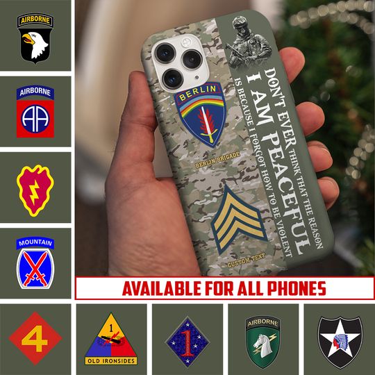 Discover Customized US Army Divisions Phone Case