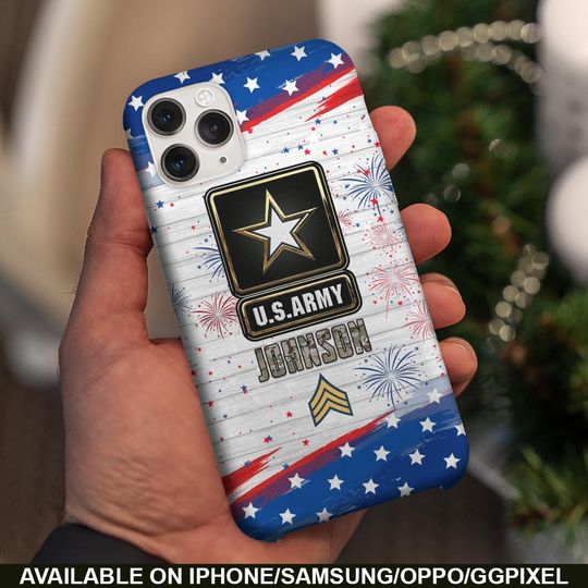 Discover Customized US Veteran Flag Phone Case