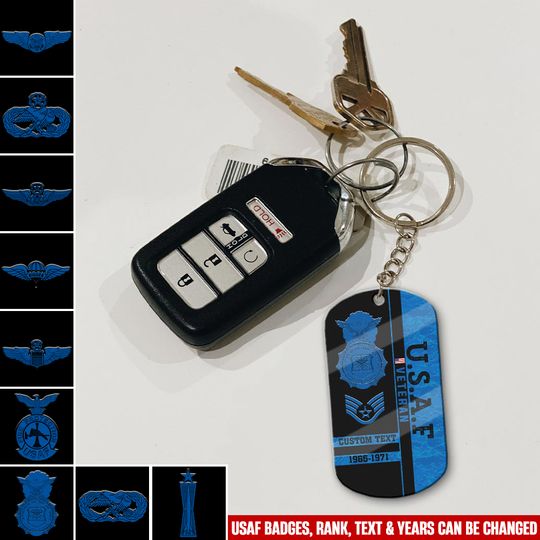 Discover Customized US Navy Ratings Proudly Served acrylic keychain