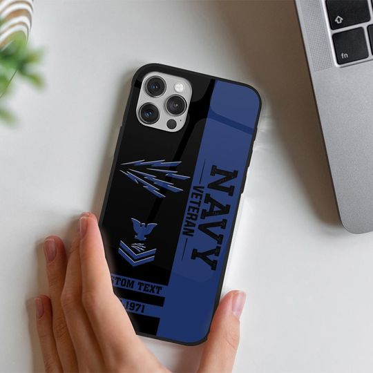 Discover Customized US Navy Rating Veteran Proudly Served Phone Case
