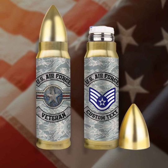 Discover Customized U.S.Air Force Veteran Bullet Tumbler