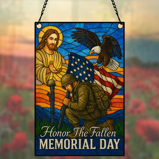 Discover Honor the Fallen – Memorial Day Tribute to Our Heroes  Hanging suncatcher ornaments
