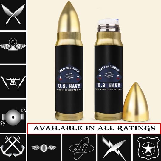 Discover Customized US Navy Ratings Bullet Tumbler