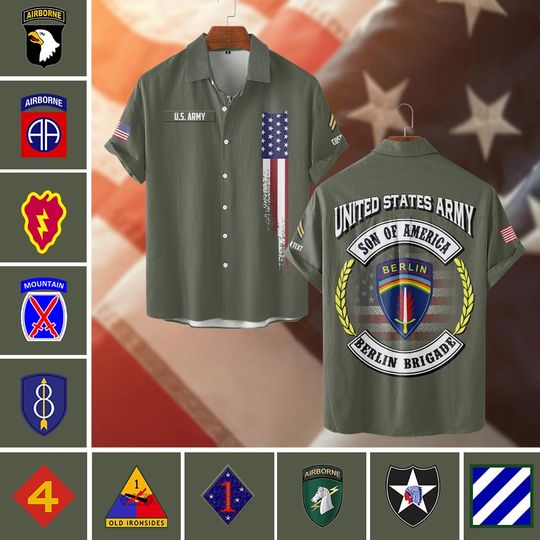 Discover Customized Army Divisions – Son Of America Hawaiian Shirt