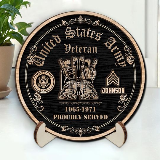 Discover Customized U.S Veteran Proudly Served