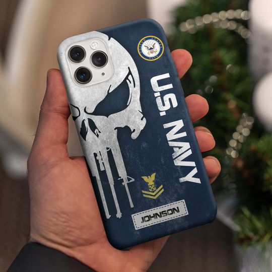 Discover Customized Skull Phone Case For Veteran