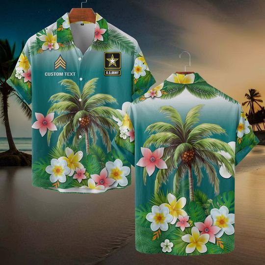 Discover Customized U.S Veteran Proudly Served Hawaiian Shirt