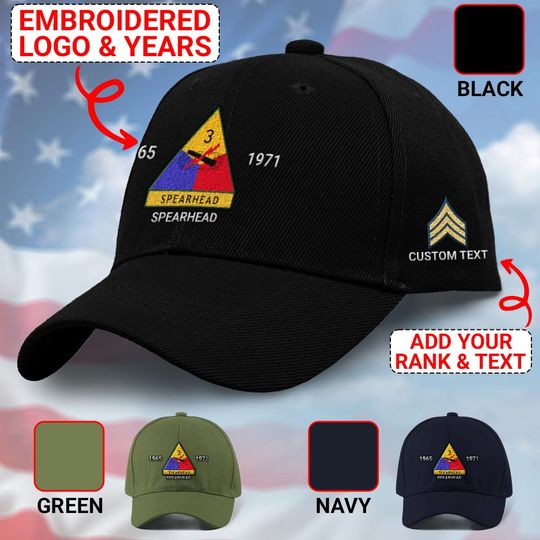 Discover 3rd Armored Division Embroidered Baseball Cap