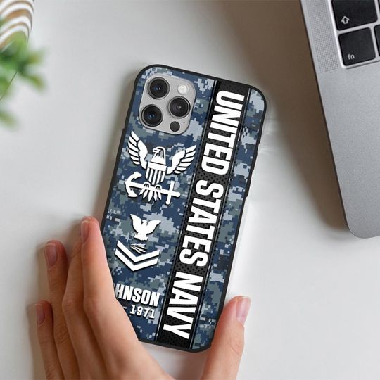 Discover Customized US Military Proudly Served Camouflage Pattern Phone Case