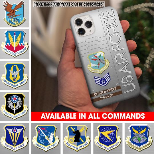 Discover Customized USAF Command Military Prouldy Served Phone Case