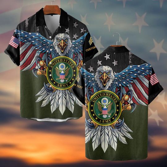 Discover Customized U.S. Army 3D Shirts Hawaiian Shirt