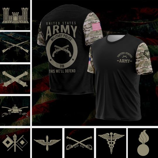 Discover Customized United States Army Careers 3D T-Shirt
