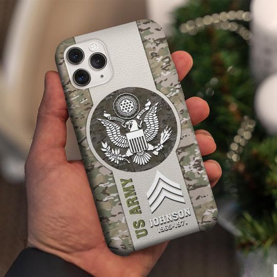 Discover Customized US Military Camouflage Pattern Phone Case