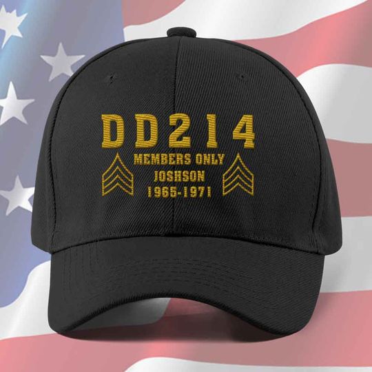 Discover Customized DD-214 Members Only Embroidered Hat