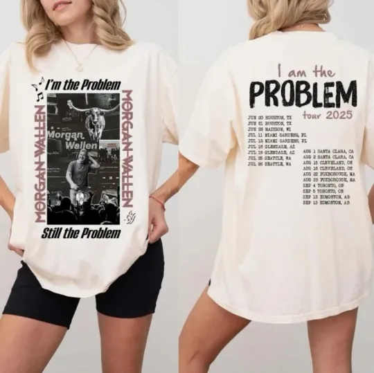 Discover Wallen Western i'm the Problem Tour 2025 Concert Unisex T-Shirt Reprint