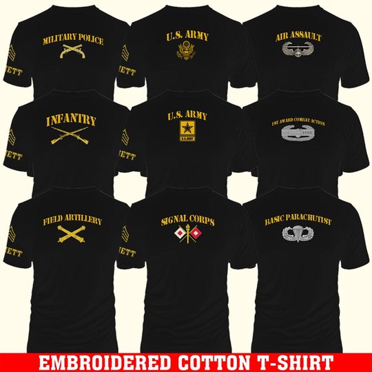 Discover Customized US Military Insignia 3D T-Shirts