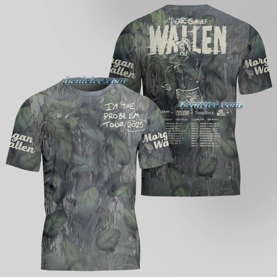 Discover Wallen Western Shirt 3D, Im The Problem Tour 2025 Shirt, Country Music Morgan Shirt