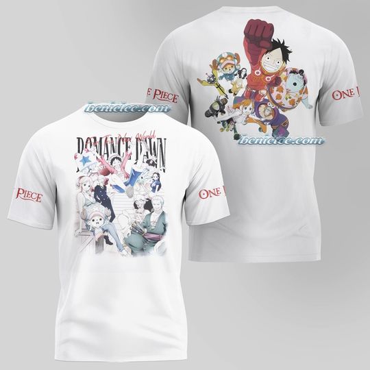 Discover One Piece Monkey D. Luffy Gear 5 Framed 3D T-Shirt