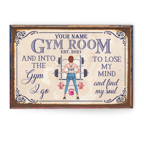 Discover Gym Room - Personalized Poster - Gift For Fitness Lovers