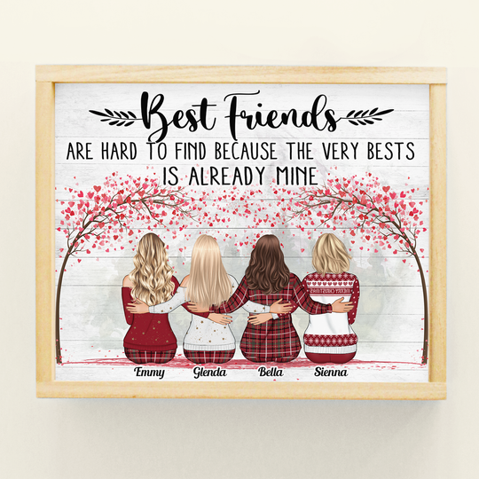 Discover Best Friends Are Hard To Find The Bests Are Already Mine Pink Tree - Personalized Poster