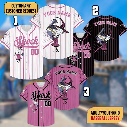 Discover Personalized Shock Nightmare Before Christmas Baseball Jersey