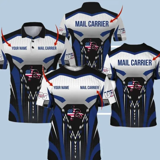 Discover Postal Workers 3D Polo Shirt, Postal Worker Shirt,US Postal Worker 3D Shirt