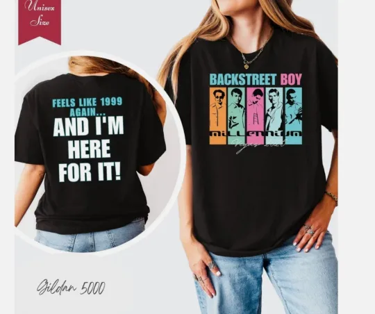 Discover Backstreet Boys Vegas 2025 Shirt, BSB Fan Shirt, Millennium Vegas 2025 T-shirt