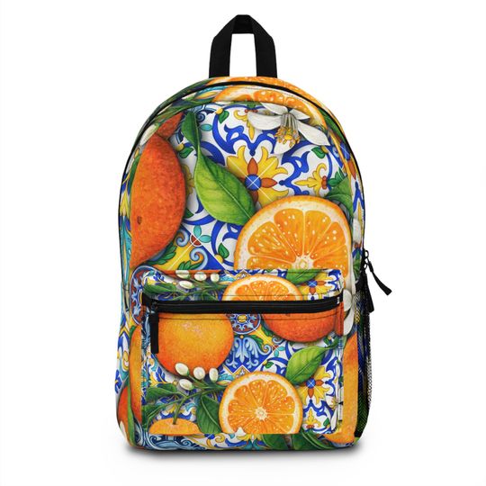 Discover Citrus Grove Backpack, Trendy School Bag, Colorful Backpack  Fun CItrus Backpack Southern Style Backpack with Laptop Compartment