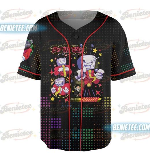 Discover Tenna Deltarune ITS TV TIME Game Shirt Unisex, Tenna Deltarune Game Baseball Jersey